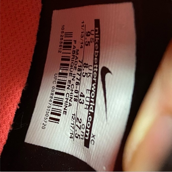 NIKE MERCURIALX PROMIXO STREET IC - BLACK/WHITE/HOT LAVA/ANTHRACITE Sz 9.5 - Picture 9 of 11